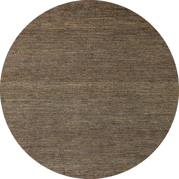 Round Abstract Brown Modern Rug, abs5463