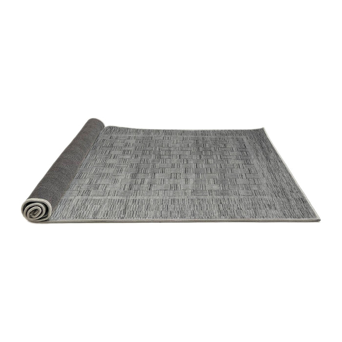 Sideview of Abstract Gray Modern Rug, abs5464gry