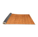 Sideview of Abstract Orange Modern Rug, abs5464org