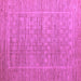 Square Abstract Purple Modern Rug, abs5464pur