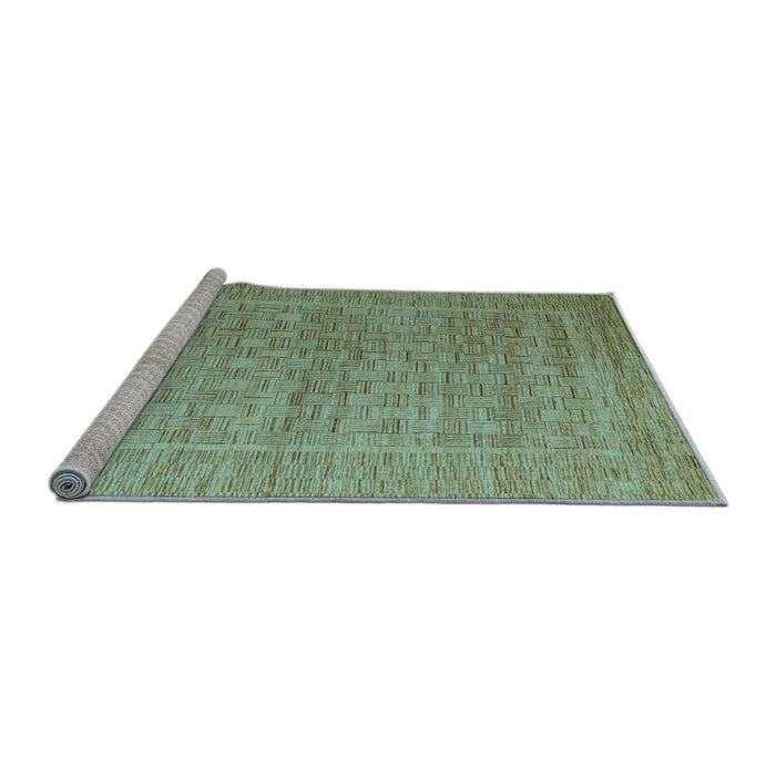 Sideview of Machine Washable Abstract Light Blue Modern Rug, wshabs5464lblu