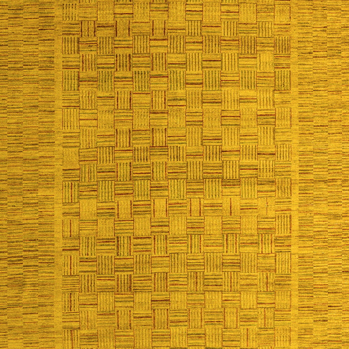Machine Washable Abstract Yellow Modern Rug, wshabs5464yw