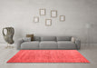 Modern Red Washable Rugs