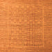 Square Abstract Orange Modern Rug, abs5464org