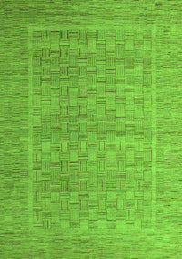 Abstract Green Modern Rug, abs5464grn