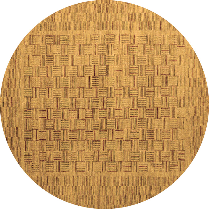 Round Machine Washable Abstract Brown Modern Rug, wshabs5464brn