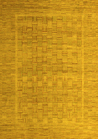 Abstract Yellow Modern Rug, abs5464yw