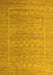 Abstract Yellow Modern Rug, abs5464yw