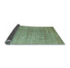 Sideview of Abstract Light Blue Modern Rug, abs5464lblu