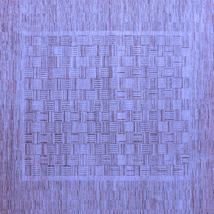 Square Abstract Blue Modern Rug, abs5464blu