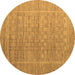 Round Abstract Brown Modern Rug, abs5464brn