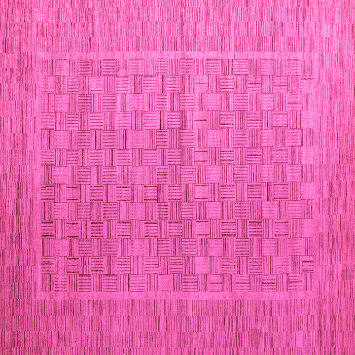 Square Abstract Pink Modern Rug, abs5464pnk