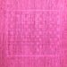 Square Abstract Pink Modern Rug, abs5464pnk