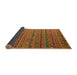 Sideview of Abstract Cinnamon Brown Modern Rug, abs5465