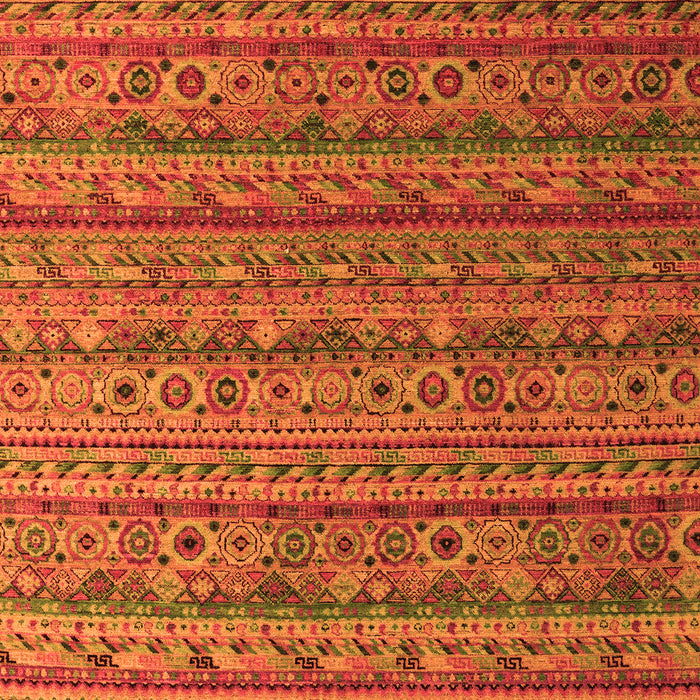 Machine Washable Abstract Orange Modern Area Rugs, wshabs5465org