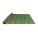 Sideview of Abstract Turquoise Modern Rug, abs5465turq