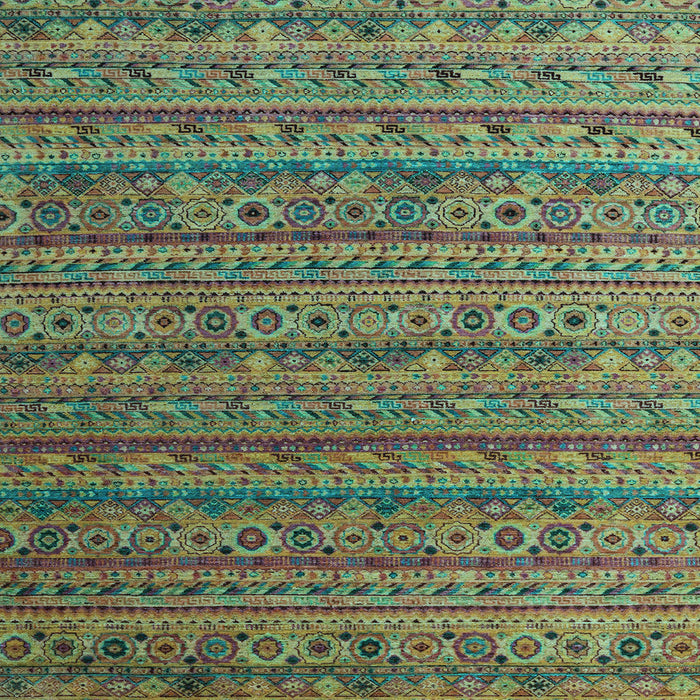 Square Machine Washable Abstract Light Blue Modern Rug, wshabs5465lblu
