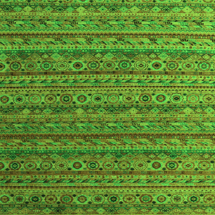 Square Abstract Green Modern Rug, abs5465grn