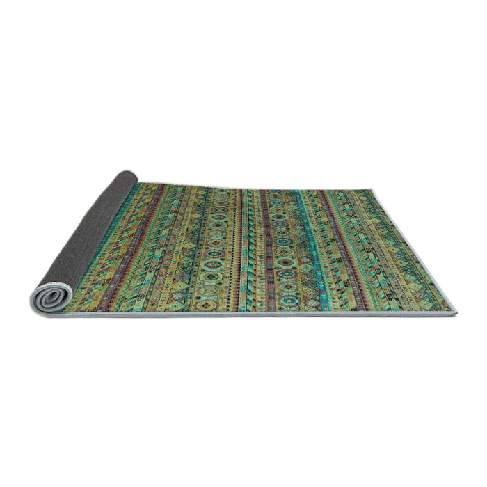 Sideview of Abstract Light Blue Modern Rug, abs5465lblu