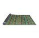 Sideview of Abstract Light Blue Modern Rug, abs5465lblu