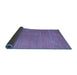 Sideview of Abstract Blue Modern Rug, abs5466blu