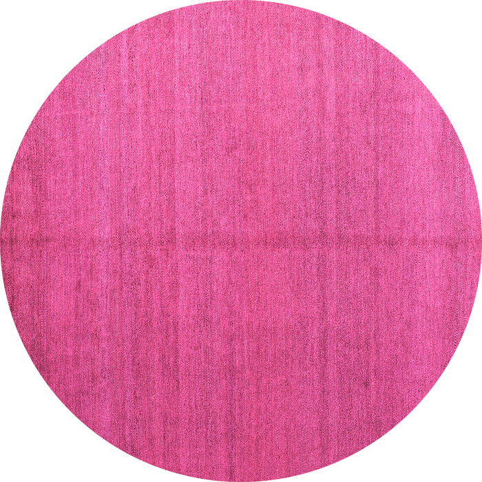 Round Abstract Pink Modern Rug, abs5466pnk