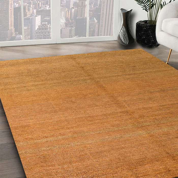 Machine Washable Abstract Orange Red Rug in a Family Room, wshabs5466