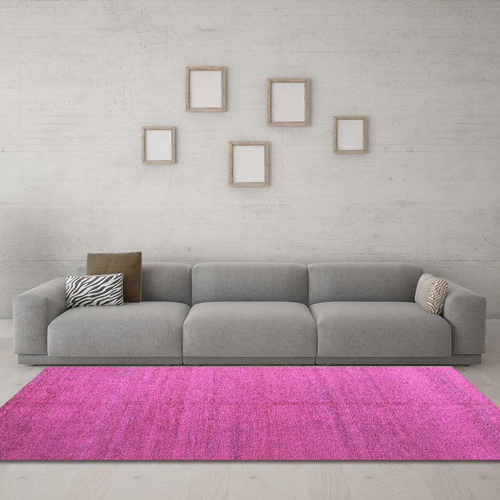 Machine Washable Abstract Purple Modern Area Rugs in a Living Room, wshabs5466pur