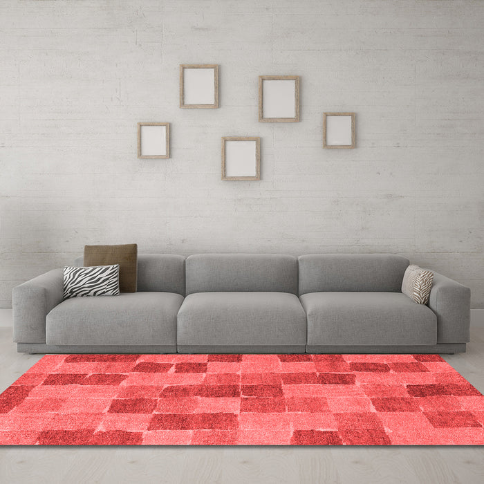 Modern Red Washable Rugs
