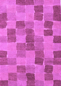 Checkered Purple Modern Rug, abs5467pur