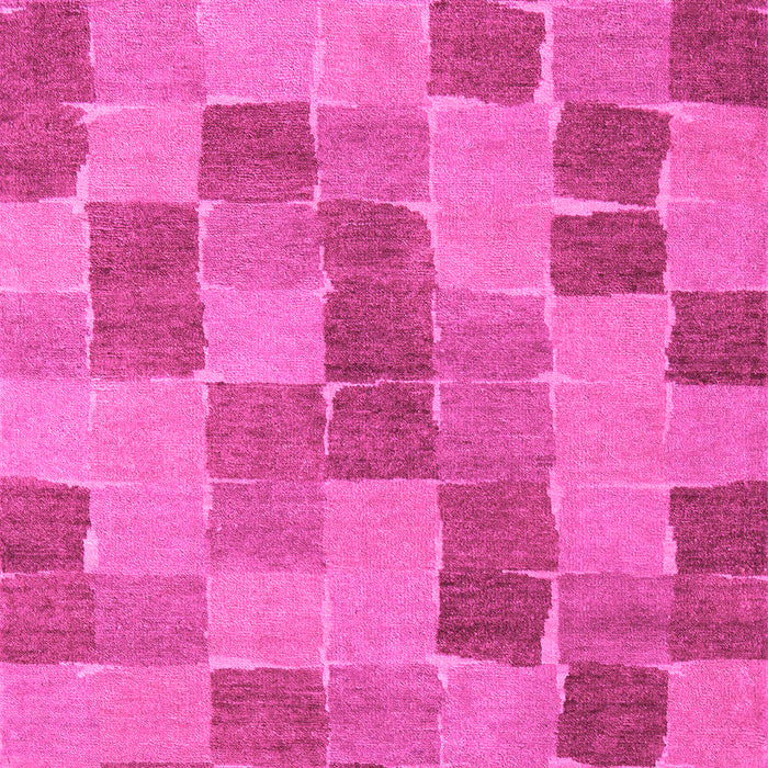 Machine Washable Checkered Pink Modern Rug, wshabs5467pnk