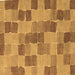 Square Checkered Brown Modern Rug, abs5467brn