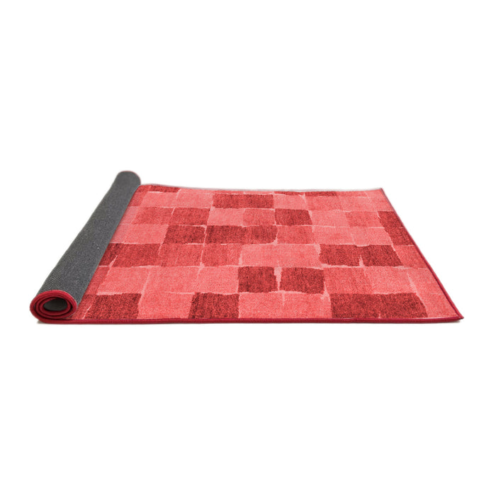 Checkered Red Modern Area Rugs