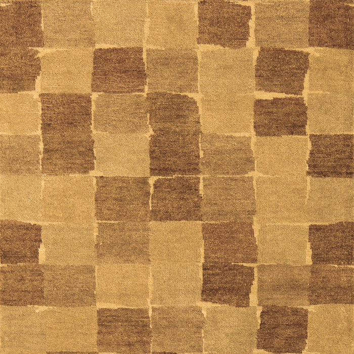 Checkered Brown Modern Rug, abs5467brn