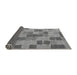 Sideview of Checkered Gray Modern Rug, abs5467gry