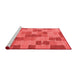 Modern Red Washable Rugs