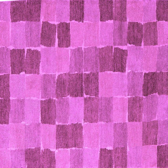 Square Checkered Purple Modern Rug, abs5467pur