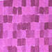 Square Checkered Purple Modern Rug, abs5467pur