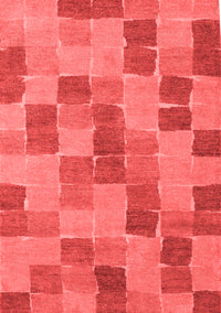 Checkered Red Modern Rug, abs5467red