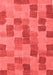 Checkered Red Modern Area Rugs