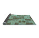 Sideview of Checkered Light Blue Modern Rug, abs5467lblu