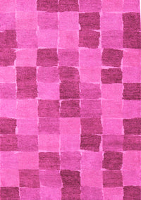 Checkered Pink Modern Rug, abs5467pnk