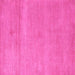 Square Machine Washable Abstract Pink Modern Rug, wshabs5468pnk