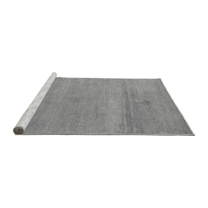 Sideview of Machine Washable Abstract Gray Modern Rug, wshabs5468gry