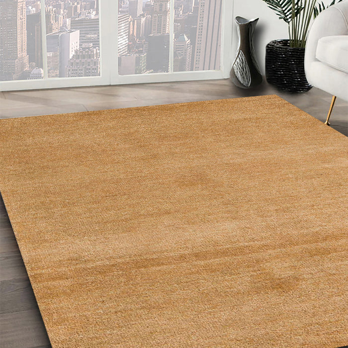 Machine Washable Abstract Orange Rug in a Family Room, wshabs5468