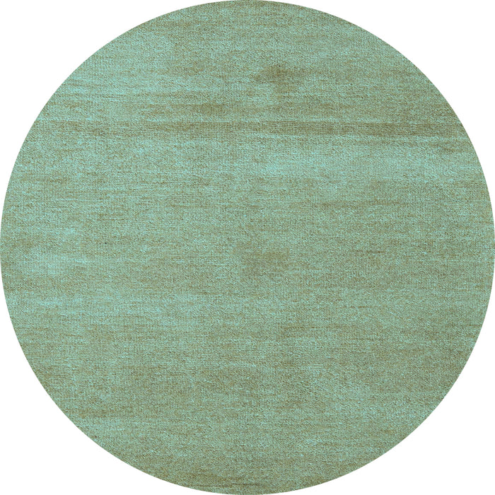 Round Machine Washable Abstract Light Blue Modern Rug, wshabs5468lblu