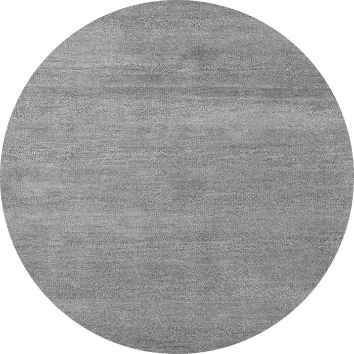 Round Machine Washable Abstract Gray Modern Rug, wshabs5468gry