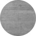 Round Abstract Gray Modern Rug, abs5468gry