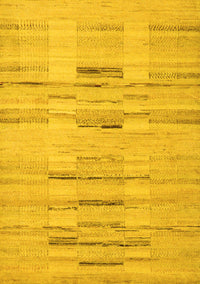 Solid Yellow Modern Rug, abs5469yw