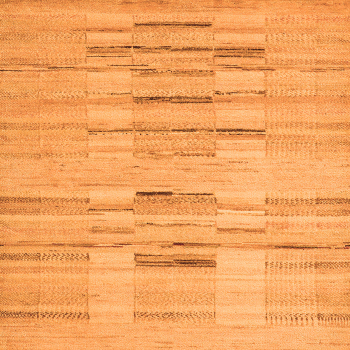 Square Machine Washable Solid Orange Modern Area Rugs, wshabs5469org